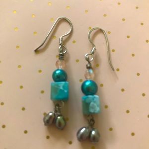 Pretty handmade dangle earrings.